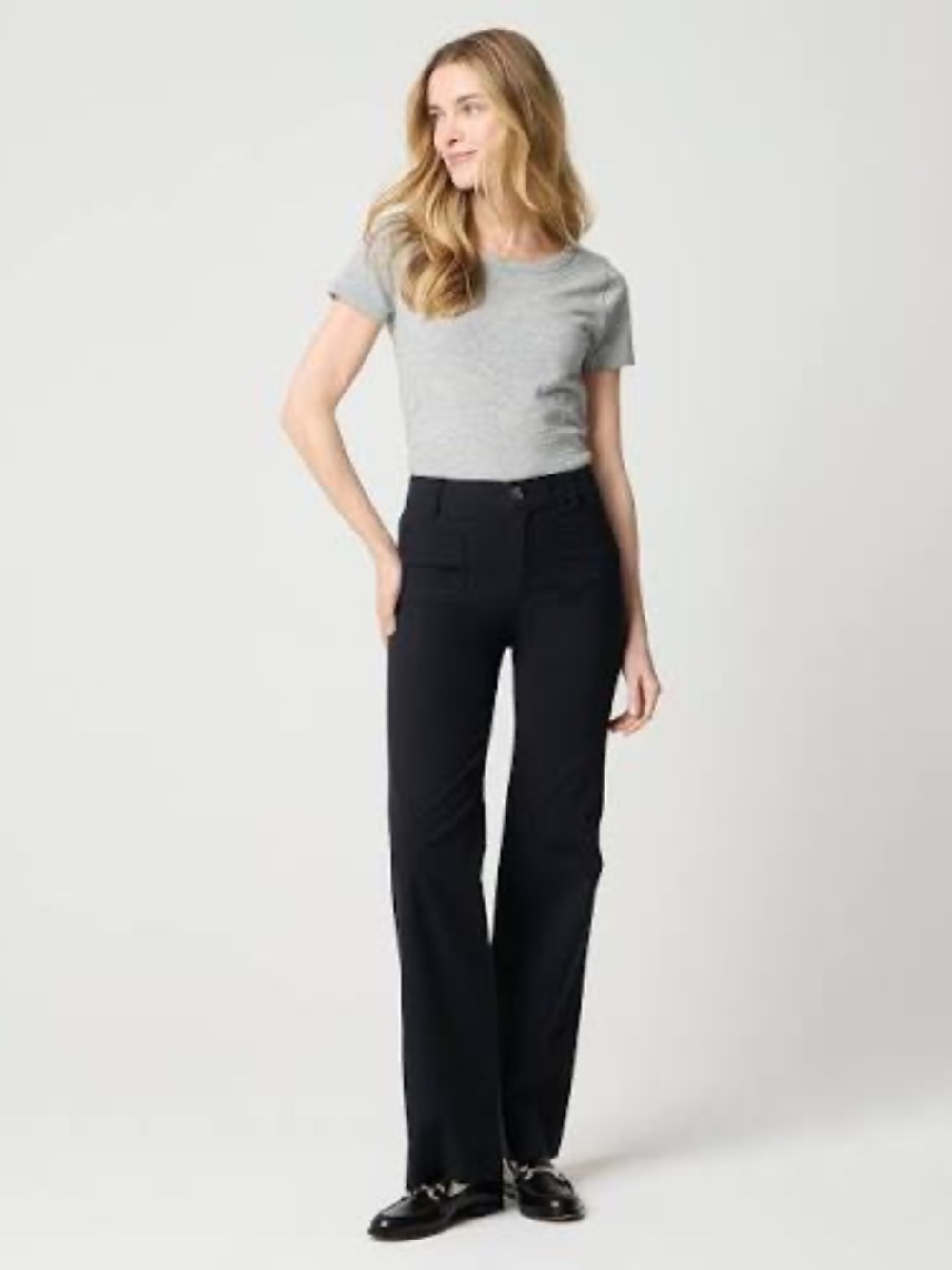 Women's J.Crew Black Lizzie Wide-Leg Pant Size 26 NWT
